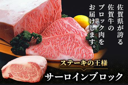 佐賀牛A5ランク サーロインステーキブロック肉 3㎏ V-52