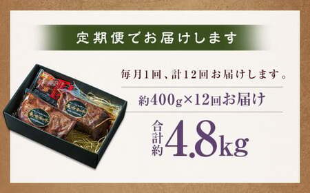 【全12回定期便】全国一に輝いた長崎和牛の旨味を凝縮！ 長崎和牛ローストビーフ 約400g 和牛 国産 お肉 肉