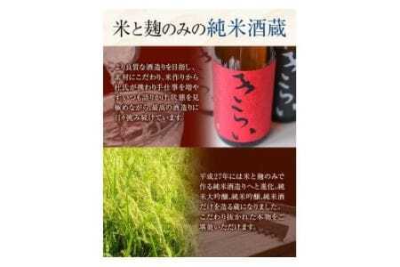 日本酒 純米大吟醸きらい・純米酒穴吹川 720ml 
