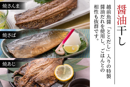 【味を選べる】丸ごと骨まで食べられる焼き魚 3枚セット×2種（塩干し、醤油干し、燻製）［A-088023］ 