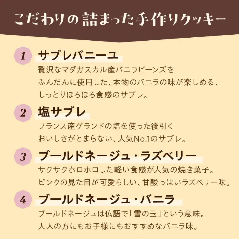 焼き菓子詰め合わせセット【100D-004】