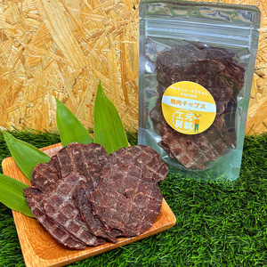 ペットフード  鹿肉チップス 40g×3袋 犬 猫 おやつ 鹿肉 チップス 赤身 ジャーキー 国産