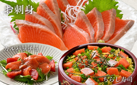 【希少】福井県大野市産 ふくい名水サーモン 300g（刺身用）真空冷凍 （皮なし・骨取り）[A-014008]