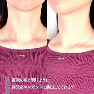 K10　イエローゴールド　ダイヤ0.17ｃｔ　ネックレス 　 管理番号205998 218-142