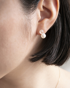 HARIO ピアス スノーパール K10［HAPR-SP-002P-K10］｜アクセサリー HARIO ハリオ_FM55