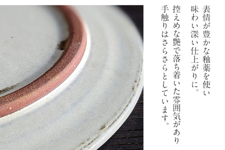 リムプレート 2枚 陶器 食器 お皿 皿 プレート キッチン雑貨 ハンドメイド おしゃれ かわいい インテリア 新生活 プレゼント ギフト 贈り物 福岡 九州 福岡県