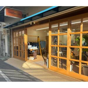 【SlowSunLife】藍染　蚊帳織ストール