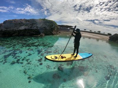 「SUP体験」サンゴ礁の島での海上散歩　F-⑧ 