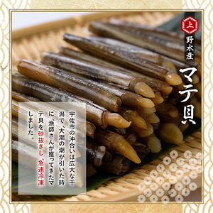 大分県産 マテ貝 180g×5P 合計900g 貝 魚介 国産 天然 豊前海 冷凍 勝負めし 【101900100】【上野水産】
