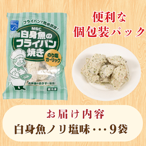 白身魚 フライ のり塩ガーリック味 9袋 フライ JT002