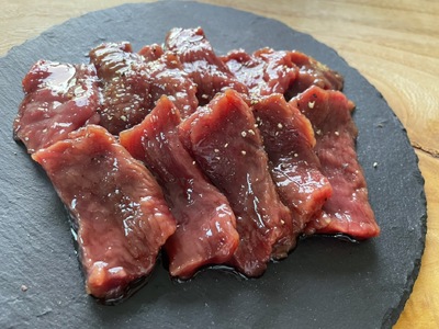焼肉用鹿肉スライス200g×2  鹿肉 鹿  おつまみ おかず 焼き肉 焼き肉赤身 BBQ柔らかい 食べやすい 美味しい 肉 臭くないジビエ ジビエ初心者 冷凍 ふるさと納税 ふるさと納税ジビエ 美味しい 京都府 笠置町