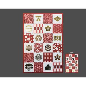 ポケット付御朱印帳「小紋×kamon」｜野洲市 伝統工芸 日本製 手作り 御朱印帳 和紙製 高品質 手触り 上質 紙製品 神社仏閣巡り 記念品 ギフト｜