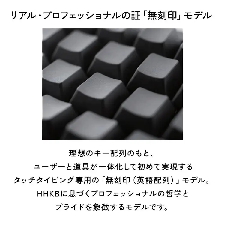 HHKB Professional HYBRID 無刻印／墨（英語配列） PD-KB800BN｜ PC パソコン 周辺機器 PFU HHKB ハッピーハッキングキーボード