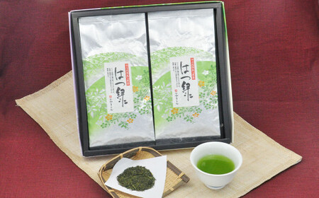 深蒸し特上煎茶 はつ緑 100g×2袋 セット 計200g お茶 茶 深蒸し茶 煎茶 ギフト プレゼント 八十八夜摘み 静岡県産 静岡県 菊川市