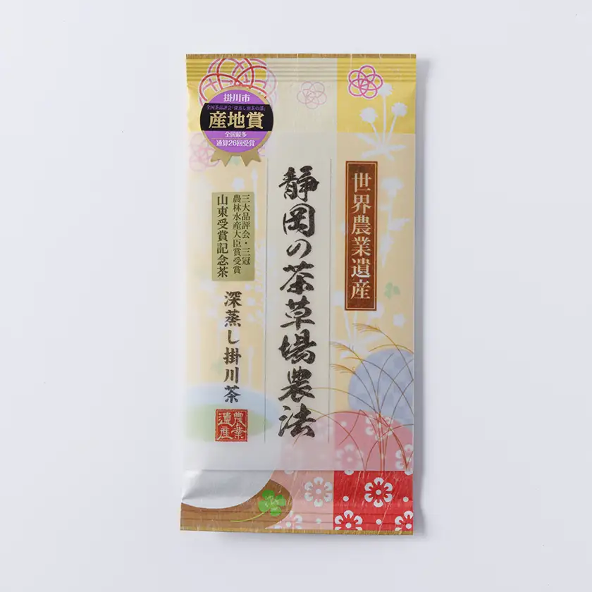 山東受賞記念茶 大臣賞受賞茶園 深蒸し掛川茶 80g×3袋 箱入り包装済み【配送不可地域：離島・沖縄県】【1619229】