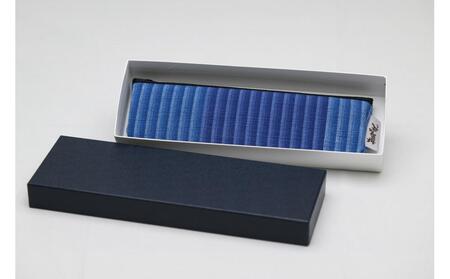 真岡木綿「ペンケース」（青系） | 栃木県 伝統工芸品 織物 筆箱 ペン