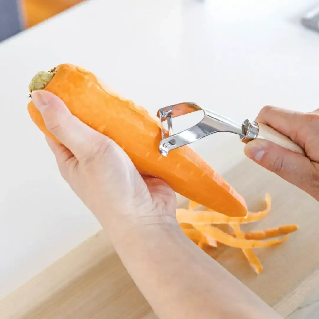 薬味おろしと木柄ピーラー 皮むき 時短 調理器具 キッチン用品 キッチンツール 燕三条製 [小柳産業]【012S097】