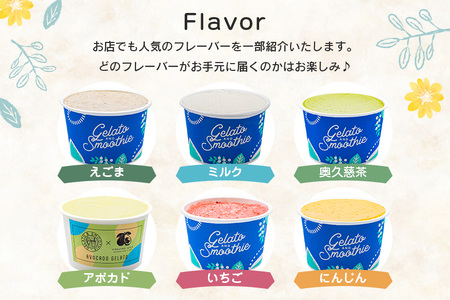 Gelato＆Smoothie ジェラート バラエティセット 6個 詰め合わせ スイーツ アイス 【ジェラート】【ho1385】