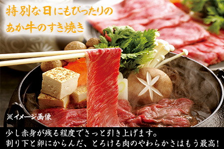 熊本県産 あか牛 スライス（すきやき・しゃぶしゃぶ用）800g 肉のみやべ《120日以内に出荷予定(土日祝除く)》