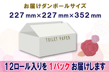 トイレットペーパー ダブル 12ロール (12個 × 1パック) 長巻きカラーロール 日用品 エコ 防災 備蓄 消耗品 生活雑貨 生活用品 紙 ペーパー 生活必需品 柔らかい 色付き 長巻き 再生紙 富士市 [sf077-045]