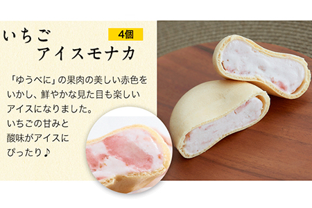 幻のスモモ【ハニーローザ】使用アイスモナカセット8個入《60日以内に出荷予定(土日祝除く)》熊本県玉名郡玉東町 すもも ぷらっとぎょくとう