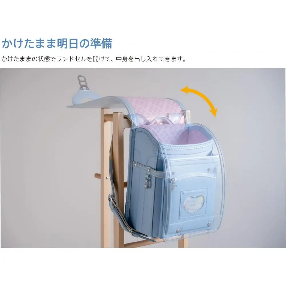 木製 「ランドセルラック【DX】ナチュラル」　　
