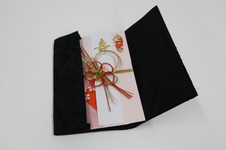 【ふじやま織】袱紗(バラ柄) 