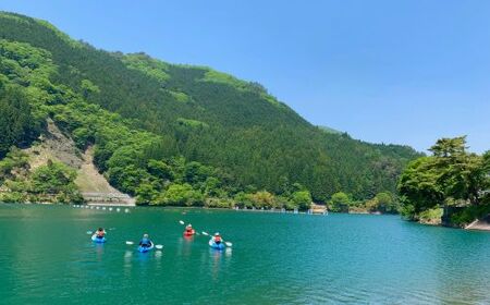 BD2　音水湖 カヌー クラブ　カヤック レッスン （2人分） 【 カヌー カヤック 体験 アクティビティ アクティブ 親子 子ども 避暑地 避暑 国定公園 公園 水遊び 川遊び シングル 夏休み お出かけ 兵庫県 兵庫 西播磨 西播 宍粟 しそう 】