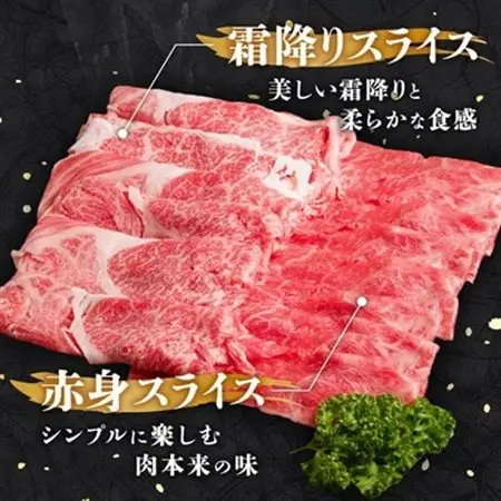 飛騨牛 霜降・赤身スライス食べ比べセット　計500g すき焼き・しゃぶしゃぶ用　黒毛和牛_肉 すき焼き 牛肉 すきやき スキヤキ  肉 しゃぶしゃぶ 牛肉 牛しゃぶ  肉 飛騨牛 牛肉 うし ビーフ_【配送不可地域：離島】【1543810】