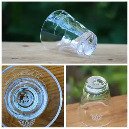 蓼科湖 彫刻グラス「聖光寺の桜とビーナス」1個　冷酒・ジュースグラス(小)_装飾品・工芸品     雑貨・日用品 グラス・カップ 食器 _【1542636】