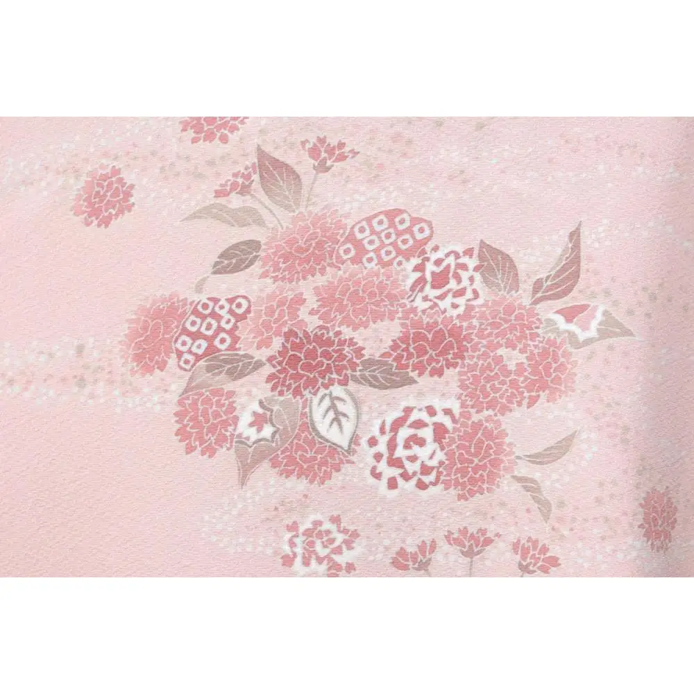 兼六園菊桜　手描加賀友禅染　訪問着「かすみ」