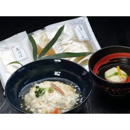 湯葉どんぶりの素(5食)と甘えび新丈椀(5食)セット【配送不可地域：離島】【1038185】