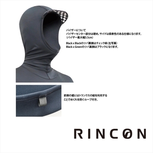 ウエットスーツ　Rincon 1mm KILL HOODED 長袖 JACKET。真夏仕様5.5cmバイザー付き  ML-Rサイズ