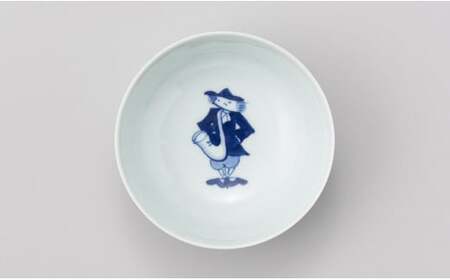 有田焼 しん窯 青花 ハーモニシリーズ 4寸ボウル 5個セット【小島芳栄堂】食器 うつわ 器 手描き 35000円 3.5万円 A35-491