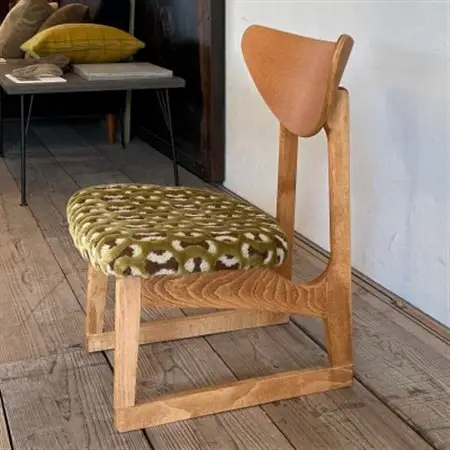 Lager Chair(ラガーチェア)モコ グリーン ミディアムブラウンフレーム【SWOF】_雑貨・日用品 椅子・チェア・ソファ 家具・インテリア _【1539043】