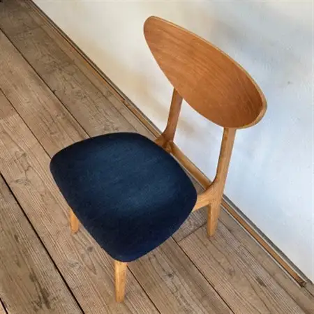 Karl Dining Chair 児島デニム ミディアムブラウンフレーム【SWOF】_雑貨・日用品 椅子・チェア・ソファ 家具・インテリア _【1539048】