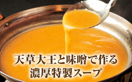 “お鍋さえあれば直ぐに食べれる”ガツンと男前　特製味噌スープ「殿さま鍋」(濃厚特製味噌味野菜付き2～3人前)【オルガニコ山鹿】[ZFH001]
