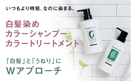 【色が選べる！4本セット】リシリアフレル カラーシャンプー＋カラートリートメント 専用ボトル+詰め替え用パウチセット 糸島市 / 株式会社ピュール シャンプー 白髪染め [AZA177]