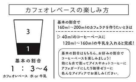 【 ダブル焙煎 】 カフェオレコーヒーベース（無糖） 2本  〔 2026年 5月 ～ 9月末 頃配送 〕