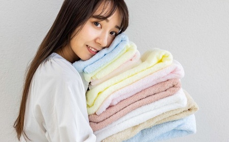 【おぼろタオル】柔らかそーねフェイスタオル6枚セット 細糸パイルが肌にふんわりと密着！薄手で乾きが早いデイリー使いにぴったりなタオル。 日用品 