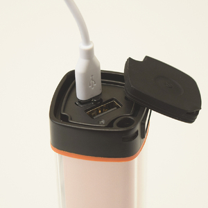 AG44　防水 LED チャージャー /  モカ（2500ｍAh）【 モバイルバッテリー 照明 防水 防災 災害 アウトドア レジャー 蓄電機 充電器 】