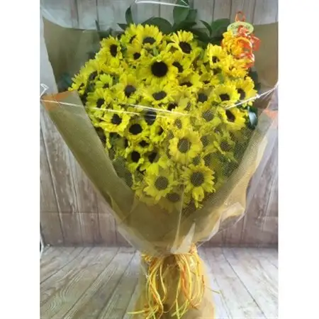 【ひまわりの花束】期間限定!あったらラッキーの幸運の花束【配送不可地域：離島】【1515238】