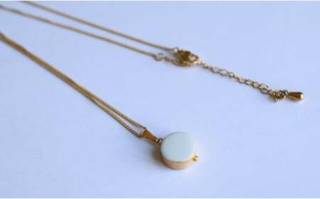 白磁ネックレス【6.kiln】アクセサリー 白磁 有田焼 清六窯 A24-155