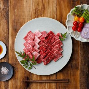 鳥取和牛4つの部位の焼肉盛り合わせ300g   1243