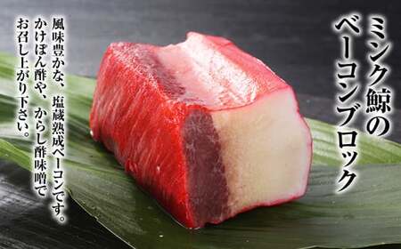 【7営業日以内発送】美味しい鯨 2種 詰め合わせ Bセット (胸肉170g ベーコンブロック100g) ／ 鯨 クジラ くじら 肉 お肉 鯨肉 くじら料理 イワシ鯨 ミンク鯨 長崎