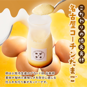 名古屋コーチンたまごのキャラメルプリン　6個セット[075K11]キャラメルプリン プリンセット コーチンプリン 卵プリン 濃厚プリン