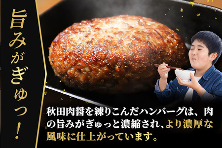 合挽き 生ハンバーグ 190g×10個 ビッグサイズ 秋田肉醤