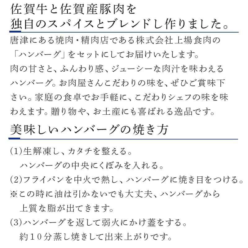 佐賀牛仕込みハンバーグ 120g×2個×6P(合計12個) 佐賀牛と佐賀産豚肉をブレンド 贈り物 お土産 小分け