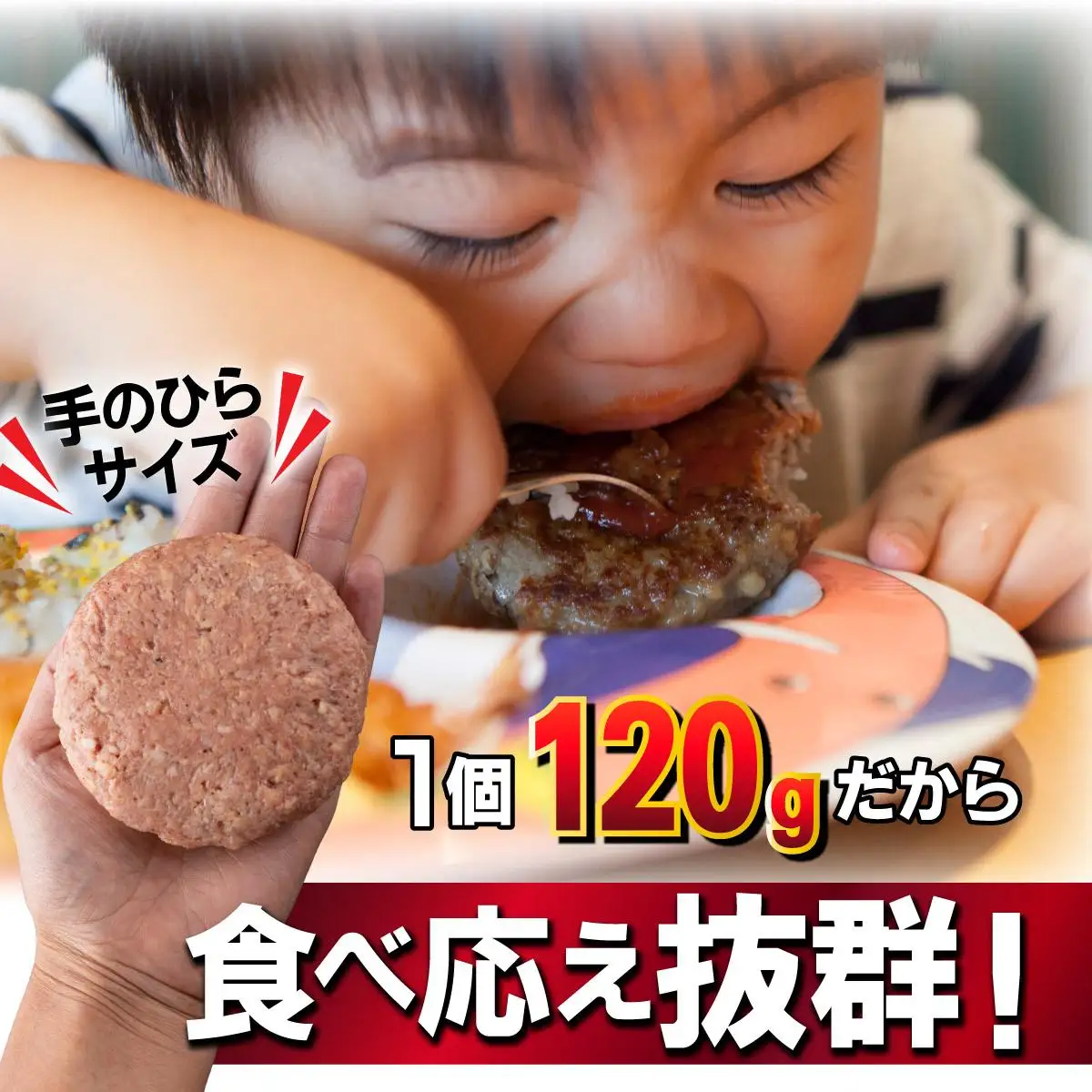 佐賀牛入り生ハンバーグ120g×8個