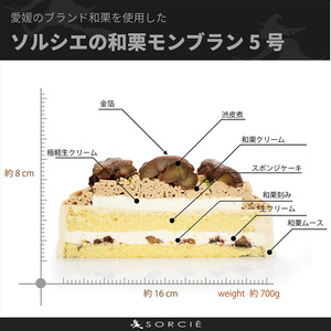 【着日指定可】誕生日ケーキ 和栗 モンブラン ホールケーキ 5号 直径16cm 4人～6人分 700g 【バースデー飾り付】 スイーツ ギフト | 着日指定 誕生日 モンブラン モンブラン モンブラン モンブラン モンブラン【IT024】